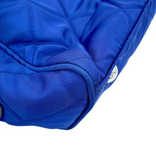 Load image into Gallery viewer, PRADA Triangle Logo Quilted Shoulder Bag Blue1BB072 Nylon
