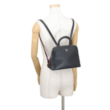将图像加载到图库查看器中，PRADA 2WAYBag Black/Red1BZ003 Saffiano LeatherLeather

