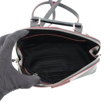 将图像加载到图库查看器中，PRADA 2WAYBag Black/Red1BZ003 Saffiano LeatherLeather
