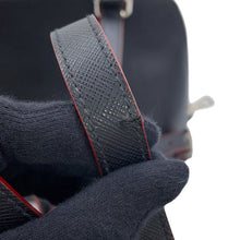 将图像加载到图库查看器中，PRADA 2WAYBag Black/Red1BZ003 Saffiano LeatherLeather
