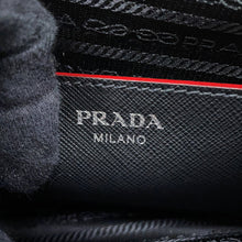 将图像加载到图库查看器中，PRADA 2WAYBag Black/Red1BZ003 Saffiano LeatherLeather
