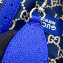 Load image into Gallery viewer, GUCCI Maxi GG Duffle Bag Blue/Beige767935 FACUB 8447 Nylon Leather
