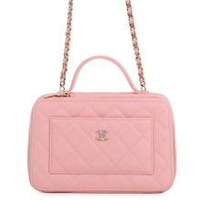 Load image into Gallery viewer, CHANEL 2-Way Vanity Chain Shoulder Bag PinkAP4778 Caviar Leather
