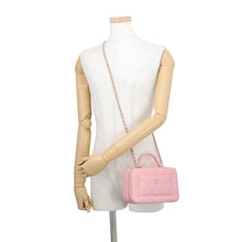 Load image into Gallery viewer, CHANEL 2-Way Vanity Chain Shoulder Bag PinkAP4778 Caviar Leather
