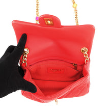 将图像加载到图库查看器中，CHANEL Matelasse Bijoux ChainShoulder Bag Coral RedAS2380 Lambskin

