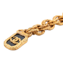 将图像加载到图库查看器中，CHANEL CC Logo Lava Motif Bracelet Gold Metal

