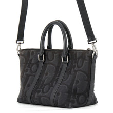 Load image into Gallery viewer, Dior Maxi Dior Oblique Weekender 25 2WAY Bag Black1ESPO322YXL_H03E Canvas Leather
