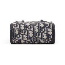 将图像加载到图库查看器中，Dior Oblique North South 2WAY Bag Mini Beige/Black/Blue2ESWS017YKY Canvas Grained Calf Leather
