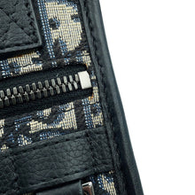 将图像加载到图库查看器中，Dior Oblique North South 2WAY Bag Mini Beige/Black/Blue2ESWS017YKY Canvas Grained Calf Leather
