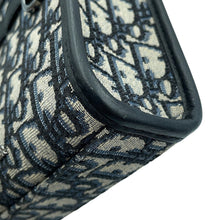 将图像加载到图库查看器中，Dior Oblique North South 2WAY Bag Mini Beige/Black/Blue2ESWS017YKY Canvas Grained Calf Leather
