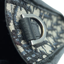 将图像加载到图库查看器中，Dior Oblique North South 2WAY Bag Mini Beige/Black/Blue2ESWS017YKY Canvas Grained Calf Leather
