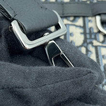 将图像加载到图库查看器中，Dior Oblique North South 2WAY Bag Mini Beige/Black/Blue2ESWS017YKY Canvas Grained Calf Leather

