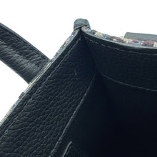 将图像加载到图库查看器中，Dior Oblique North South 2WAY Bag Mini Beige/Black/Blue2ESWS017YKY Canvas Grained Calf Leather
