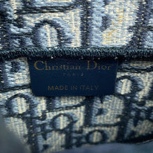 Load image into Gallery viewer, Dior Oblique Saddle Flat Belt Pouch Beige/NavyS5632CRIW Canvas
