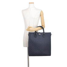 Load image into Gallery viewer, GUCCI 2WAYBag Navy792118 GG Supreme Leather Size Medium
