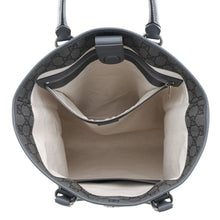 将图像加载到图库查看器中，GUCCI GG Supreme Tote Gray792118 GG SupremeCanvas Leather Size Medium

