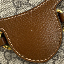 Load image into Gallery viewer, GUCCI 1955 Horsebit Shoulder Beige/Brown625615 GG Supreme Leather
