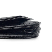 将图像加载到图库查看器中，CHANEL Matelasse Classic Chain Wallet BlackAP0250 Caviar Leather
