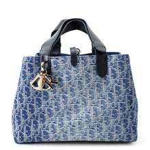 Load image into Gallery viewer, Dior Oblique Jules Bag BlueM2821ODCE_M49E Jacquard Leather Size Medium
