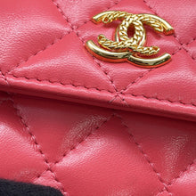 Load image into Gallery viewer, CHANEL MatelasseChainPouch PinkCD0204 Calf Leather
