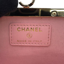 Load image into Gallery viewer, CHANEL Kiss Lock Matelasse Mini ChainShoulder Bag BlackAP2497 Lambskin
