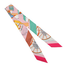 Load image into Gallery viewer, HERMES Twilly Springsspring Rose/Multicolor Silk100%
