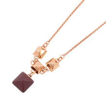 Load image into Gallery viewer, HERMES Disco Fauve Necklace Bordeaux Metal Swift Leather
