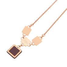 Load image into Gallery viewer, HERMES Disco Fauve Necklace Bordeaux Metal Swift Leather
