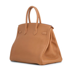 Load image into Gallery viewer, HERMES Birkin Officer Gold/Jaune Ambre Togo Leather Swift Leather Size 35
