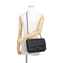 Load image into Gallery viewer, CHANEL 2.55 W-Flap Chain Shoulder BlackA37586 Aged Calf Leather
