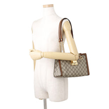 Load image into Gallery viewer, GUCCI GG Supreme Padlock ChainShoulder Bag Beige/Brown498156 PVC Leather
