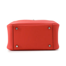 将图像加载到图库查看器中，HERMES Lindy Rouge Coeur Swift Leather Size Mini

