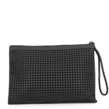 将图像加载到图库查看器中，Christian Louboutin Clutch Bag KALOUPOUCH Spike Studded Black1195035 Leather
