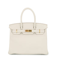 HERMES Birkin Beton Taurillon Clemence Size 30