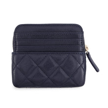 Load image into Gallery viewer, CHANEL Matelasse Zip coin purse NavyAP2061 Caviar Leather
