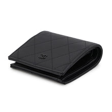 将图像加载到图库查看器中，CHANEL Matelasse CC Logo Small Wallet BlackAP3817 Leather

