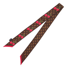 Load image into Gallery viewer, LOUIS VUITTON LVxTM BandeauBB Monogram Cherry Brown/RedM96085 Silk100%
