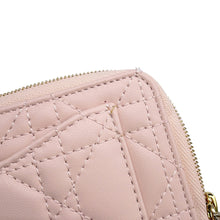 Load image into Gallery viewer, Dior Lady Dior Cosmos zip card holder PinkS0965ONMJ_M413 Lambskin

