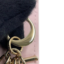 Load image into Gallery viewer, Dior Dioramour Lady Dior Cosmos Zip Card Holder Heart Cannage Pale pinkS0965ONHG_M02N Lambskin
