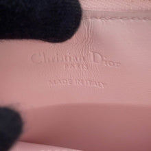 Load image into Gallery viewer, Dior Dioramour Lady Dior Cosmos Zip Card Holder Heart Cannage Pale pinkS0965ONHG_M02N Lambskin
