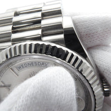 将图像加载到图库查看器中，ROLEX Day-Date W40mm 18K White Gold Silver/Quadrant motif Dial228239
