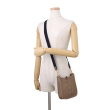 Load image into Gallery viewer, HERMES Evelyne Amazon Long Etoupe/Blue Indigo Taurillon Clemence Size TPM
