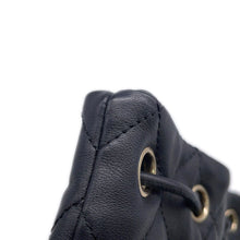 Load image into Gallery viewer, CHANEL Matelasse Drawstring Double Pocket Backpack BlackAS4342 Calf Leather
