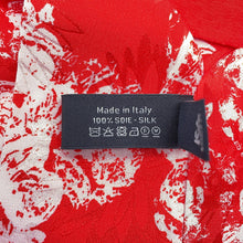 Load image into Gallery viewer, CHANEL Scarf Slim Bandeau Red/WhiteAAB856 Silk 100%

