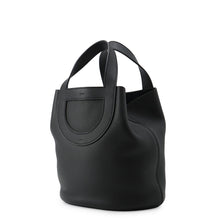 Load image into Gallery viewer, HERMES in-the-loop Tote Bag Black Taurillon Clemence Swift Leather Size 23
