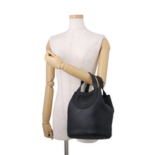 Load image into Gallery viewer, HERMES in-the-loop Tote Bag Black Taurillon Clemence Swift Leather Size 23
