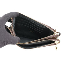 将图像加载到图库查看器中，LOUIS VUITTON Pochette double zip NoirM69203 Monogram Monogram / Giant Reverse
