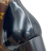 将图像加载到图库查看器中，LOUIS VUITTON Star Trail EncreBoots Noir/Brown1A2Y7W Patent LeatherMonogram Plain Calf Leather Size 37
