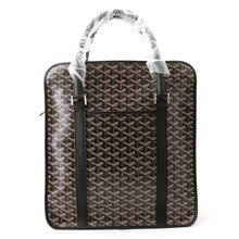 Load image into Gallery viewer, GOYARD Burgundy Tote Black/Brown/WhiteBOURGOMMLTY01CL01P PVC Leather
