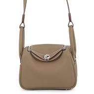 HERMES Lindy Etoupe Swift Leather Size Mini